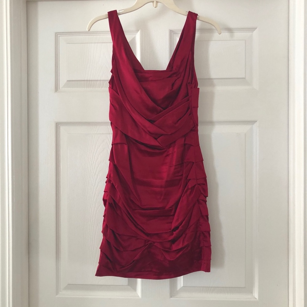 Red Silk Dress from Express